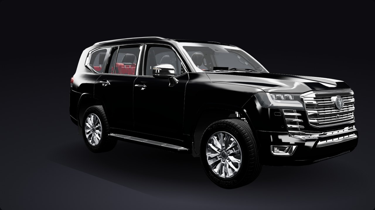 The car as delivered: chrome trim, silver wheels, clear glass